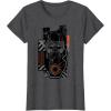 imageStar Wars The Rise of Skywalker Kylo Ren Badge TShirtDark Heather Grey