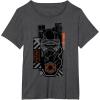 imageStar Wars The Rise of Skywalker Kylo Ren Badge TShirtDark Heather Grey