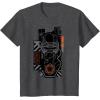 imageStar Wars The Rise of Skywalker Kylo Ren Badge TShirtDark Heather Grey