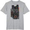 imageStar Wars The Rise of Skywalker Kylo Ren Badge TShirtHeather Grey
