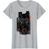 imageStar Wars The Rise of Skywalker Kylo Ren Badge TShirtHeather Grey