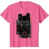 imageStar Wars The Rise of Skywalker Kylo Ren Badge TShirtPink Heather