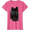 imageStar Wars The Rise of Skywalker Kylo Ren Badge TShirtPink Heather