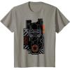 imageStar Wars The Rise of Skywalker Kylo Ren Badge TShirtSlate Grey