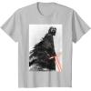 imageStar Wars The Rise of Skywalker Kylo Ren Memory TShirtSilver Grey