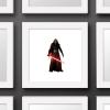 imageTrends International Gallery Pops Star Wars Saga  Kylo Ren Wall Art Wall Poster 12quot x 12quot Black Framed VersionWhite Framed Version