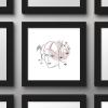 imageTrends International Gallery Pops Star Wars Saga  MidCentury Modern Princess Leia Wall Art Wall Poster 12quot x 12quot Black Framed VersionBlack Framed Version