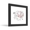 imageTrends International Gallery Pops Star Wars Saga  MidCentury Modern Princess Leia Wall Art Wall Poster 12quot x 12quot Black Framed VersionBlack Framed Version