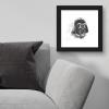 imageTrends International Gallery Pops Star Wars Saga  Return of the Jedi Darth Vader Sketch Wall Art Wall Poster 1200quot x 1200quot Black Frame VersionBlack Frame Version