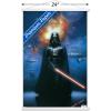 imageTrends International Star Wars Saga  Vader in Space Wall Poster 22375quot x 34quot Premium Unframed VersionPremium Print and White Hanger Bundle
