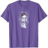 imageStar Wars  Leia Girls Run The World TShirtPurple Heather