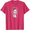 imageStar Wars  Leia Girls Run The World TShirtRed Heather