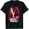 imageStar Wars Last Jedi Kylo Ren Paint Portrait Graphic TShirt TShirtBlack