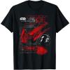 imageStar Wars Last Jedi Kylo Ren Tie Silencer Schematic TShirt TShirtBlack
