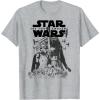 imageStar Wars The Force Awakens Kylo Ren Captain Phasma Portrait TShirtHeather Grey