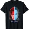 imageStar Wars The Rise Of Skywalker Rey ampamp Kylo Ren Split TShirtBlack