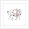 imageTrends International Gallery Pops Star Wars Saga  MidCentury Modern Princess Leia Wall Art Wall Poster 12quot x 12quot Black Framed VersionWhite Framed Version