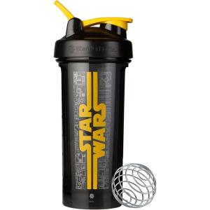 imageBlenderBottle Star Wars Shaker Bottle Pro Series Perfect for Protein Shakes and Pre Workout 28Ounce Darth Vader Helmet Pack of 1Black  Yellow