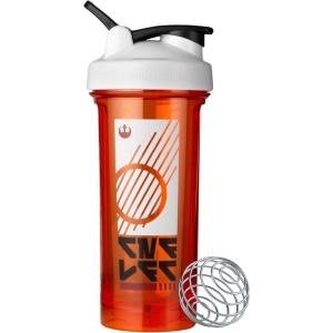 imageBlenderBottle Star Wars Shaker Bottle Pro Series Perfect for Protein Shakes and Pre Workout 28Ounce Darth Vader Helmet Pack of 1Rebel Badge