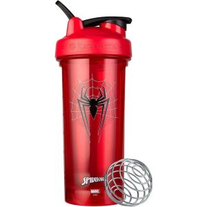 imageBlenderBottle Star Wars Shaker Bottle Pro Series Perfect for Protein Shakes and Pre Workout 28Ounce Darth Vader Helmet Pack of 1SpiderMan Web