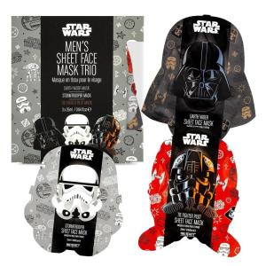 imageMAD Beauty Star Wars Cosmetic Sheet Mask Collection Darth Vader Black Tea Yoda Cucumber C3PO Honey Chewbacca Coconut Great Gift Fragranced Hydrate Skin Soothe Skin