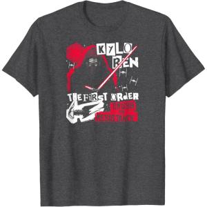 imageStar Wars  Kylo Ren Zine Inspired TShirtDark Heather Grey