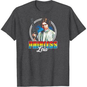 imageStar Wars  Princess Leia TShirtDark Heather Grey