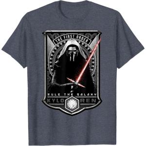 imageStar Wars Galaxy Order Kylo Ren Poster TShirtHeather Blue