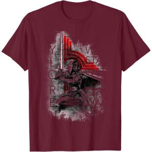 imageStar Wars Kylo Ren Action Sketch TShirtBurgundy