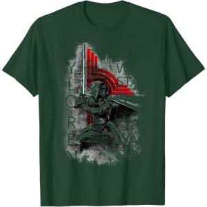 imageStar Wars Kylo Ren Action Sketch TShirtDark Green