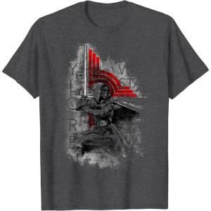 imageStar Wars Kylo Ren Action Sketch TShirtDark Heather Grey