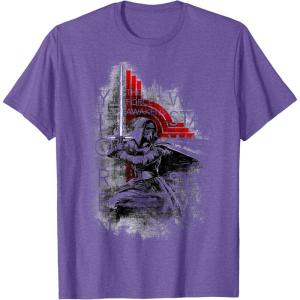 imageStar Wars Kylo Ren Action Sketch TShirtPurple Heather