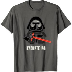 imageStar Wars Kylo Ren Ben Solo Too Long TShirtAsphalt Grey
