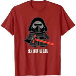 imageStar Wars Kylo Ren Ben Solo Too Long TShirtCranberry Red