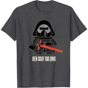 imageStar Wars Kylo Ren Ben Solo Too Long TShirtDark Heather Grey