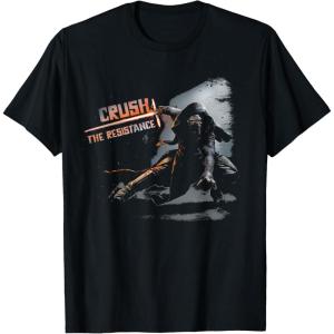 imageStar Wars Kylo Ren Crush the Resistance TShirt TShirtBlack