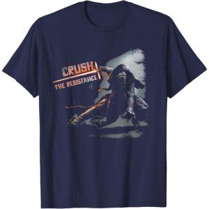 imageStar Wars Kylo Ren Crush the Resistance TShirt TShirtNavy Blue