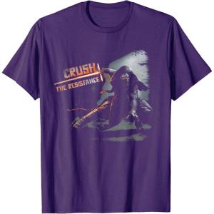 imageStar Wars Kylo Ren Crush the Resistance TShirt TShirtPurple