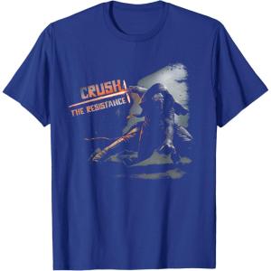 imageStar Wars Kylo Ren Crush the Resistance TShirt TShirtRoyal Blue