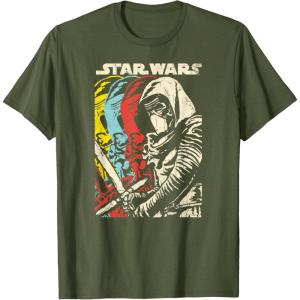 imageStar Wars Kylo Ren Episode 7 Color Copies Graphic TShirtOlive Green