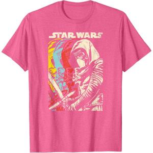 imageStar Wars Kylo Ren Episode 7 Color Copies Graphic TShirtPink Heather