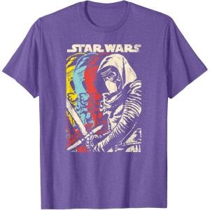 imageStar Wars Kylo Ren Episode 7 Color Copies Graphic TShirtPurple Heather
