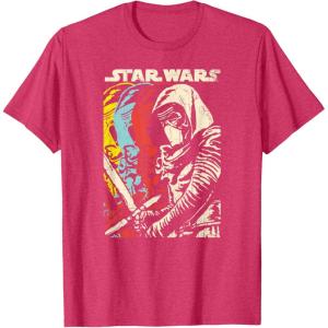 imageStar Wars Kylo Ren Episode 7 Color Copies Graphic TShirtRed Heather