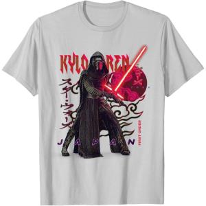 imageStar Wars Kylo Ren Japanese TShirtSilver Grey