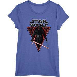 imageStar Wars Kylo Ren Lightsaber Poster TShirtBright Blue Heather