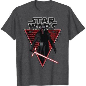 imageStar Wars Kylo Ren Lightsaber Poster TShirtDark Heather Grey