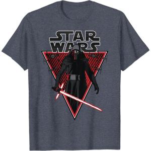 imageStar Wars Kylo Ren Lightsaber Poster TShirtHeather Blue
