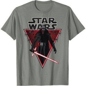 imageStar Wars Kylo Ren Lightsaber Poster TShirtOlive Heather