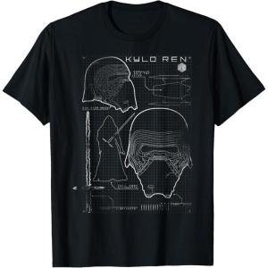 imageStar Wars Kylo Ren Mask Schematic TShirtBlack