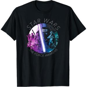 imageStar Wars Kylo Ren Rey Finn Rebels Episode 7 TShirt TShirtBlack